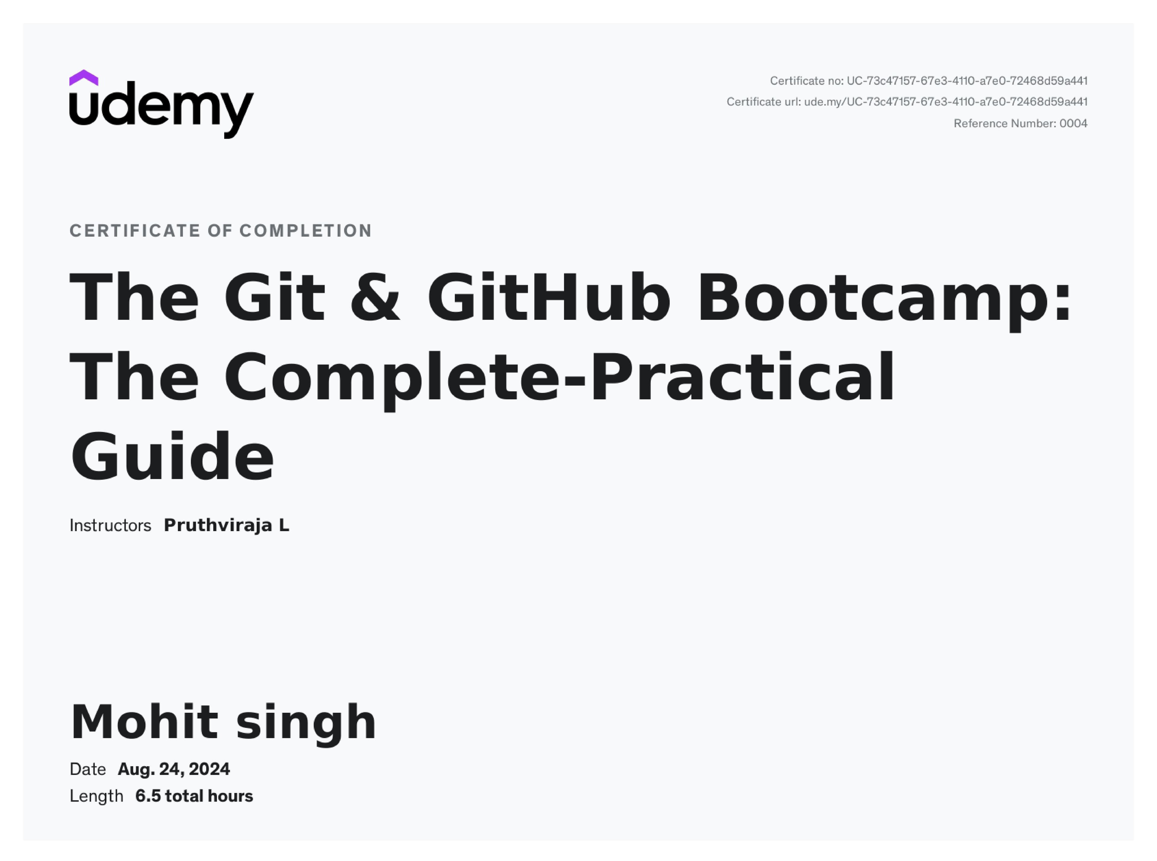 Git and Github - Udemy